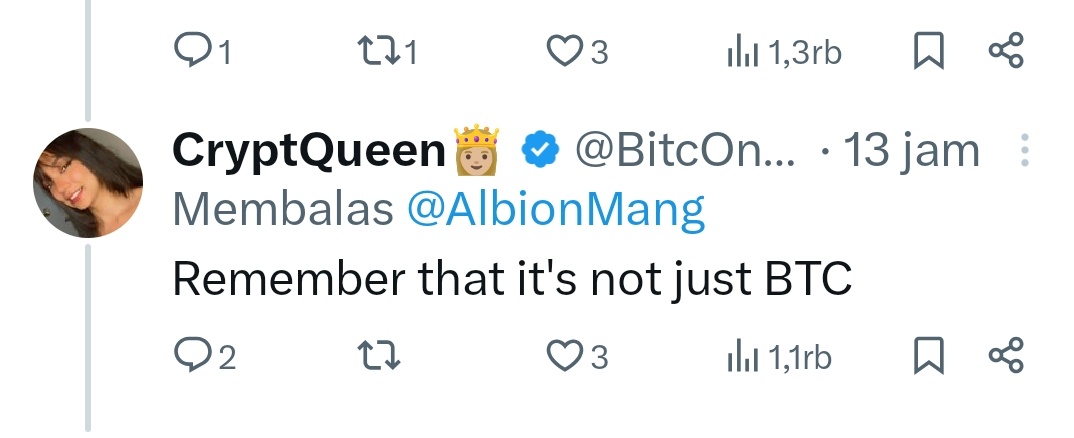 rissrivera_'s tweet photo. Oh sorry, I'm new to investing
I was just trying to figure it out since she said it's not only BTC,
everyone makes mistakes and I'm open to learning, I don't think the judged comments are necessary though, my quoted tweet wasn't meant to judge either I guess https://t.co/YMn9yqAfzG