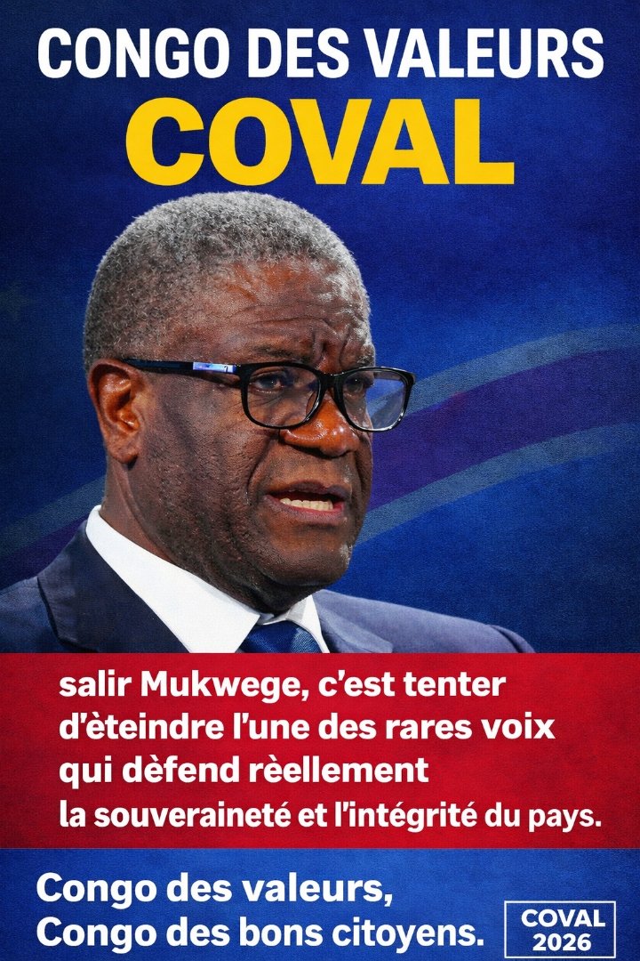 mariusmub's tweet photo. salir @DenisMukwege, c’est tenter d’éteindre l’une des rares voix qui défend réellement la souveraineté et l’intégrité du pays. @PanziFoundation @TopCongo @StanysBujakera @destin_magala1 @RobertNjangala https://t.co/6AdMiSkkvS