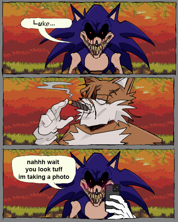 wooodoodle's tweet photo. what am i doing vro @UnOrigCringe 

#shewhovisits #takeabreather #execomunity #sonicexe https://t.co/b6M0DPm6GS