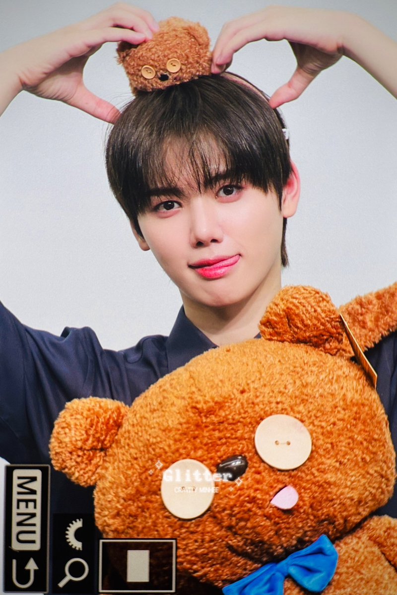glitterMH's tweet photo. 260606 앙 곰돌이 🧸

#크래비티 #민희 #CRAVITY #MINHEE https://t.co/HdWFAnu8UN