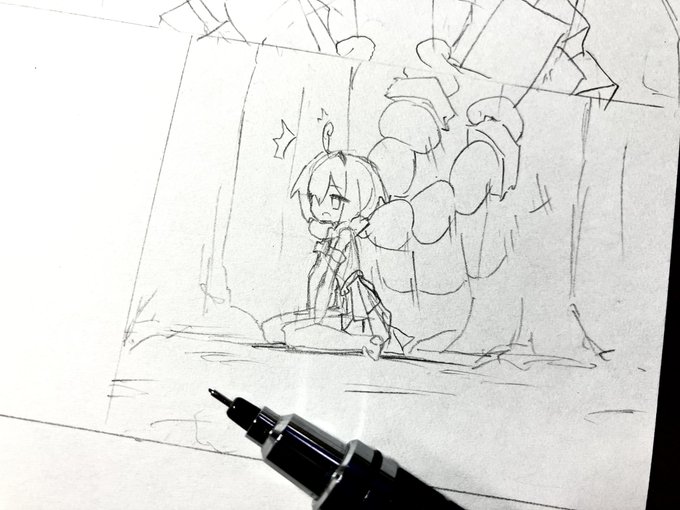 ちっこいコマにちっちゃく女の子描くの好き 