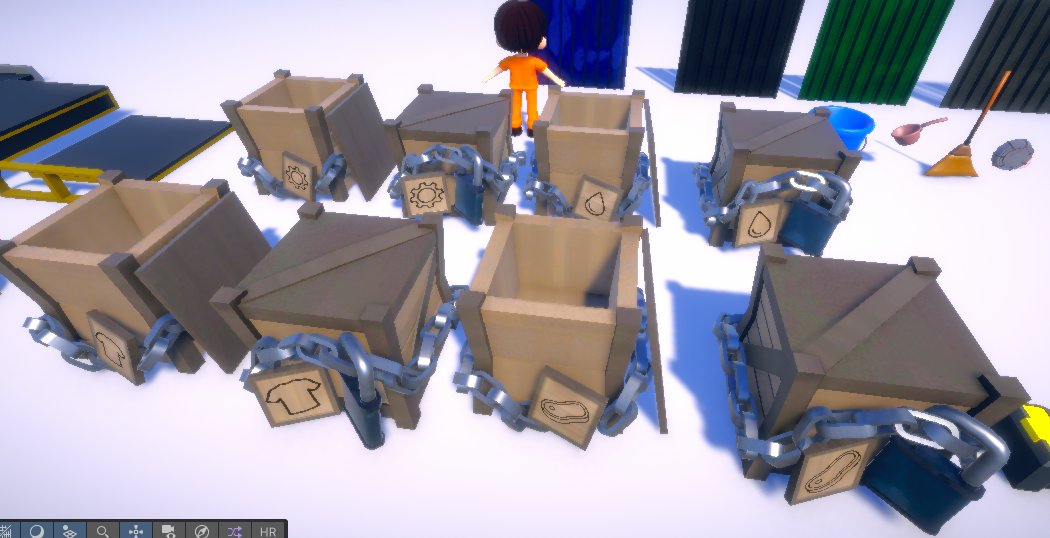 studiosbakunawa's tweet photo. It's #ScreenshotSaturday!, we added a few more props to Loophole: The Prison Break.

Of course, we had to sneak in a little Filipino pride too 🇵🇭

Still polishing the prison areas and making the world feel more lived in.

#IndieGameDev #GameDev #IndieGame #MadeInPH https://t.co/n5pvkHUZNk