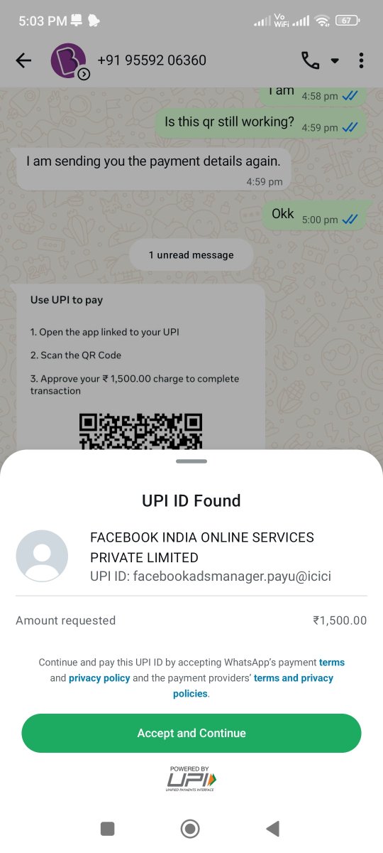 grutindia's tweet photo. @BYJUS i didn't get any response from your side, is this  QR genuine or any kind of frauds is going on in the name of byjus, I have attached pic or paent QR along with the number. Kindly check and response @Cyberdost https://t.co/CUtWuy5RYh