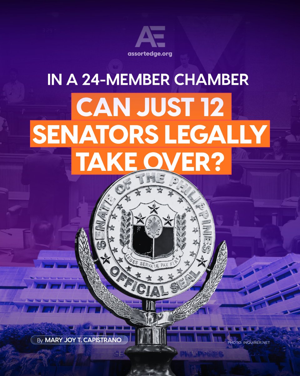 assortedge's tweet photo. Can half of the Senate take control of the chamber? 

The answer may lie in a 77-year-old Supreme Court ruling that redefined how quorum is counted when some senators are beyond the Senate’s reach. 

READ: https://t.co/P3YeN4zn6y https://t.co/UGr0v5mxVb