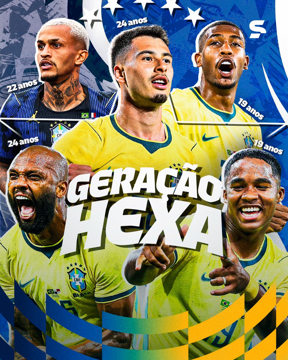 sportv's tweet photo. CONFIA NOS CRIAS! 🔥

A juventude tá pedindo passagem e que sorte é ter esses moleques representando a Seleção Brasileira! ⚽

*Contém texto alternativo.

#AmistosoNoSportv #Brasil #SelecaoBrasileira #Egito https://t.co/VfsVQXLpwi