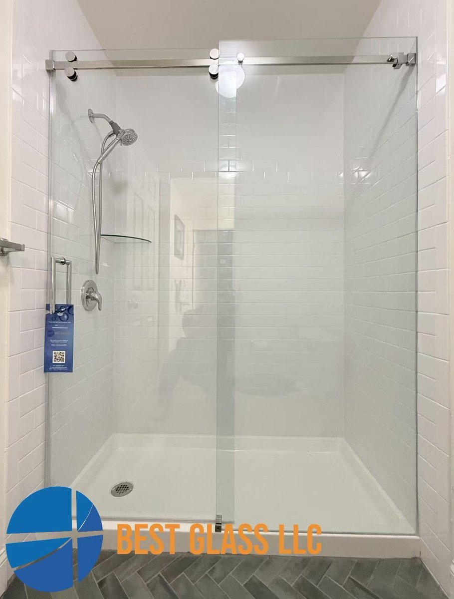 BESTGLASSLLC1's tweet photo. Single Sliding Door @ Bedminster, NJ https://t.co/OGVsymNwxB