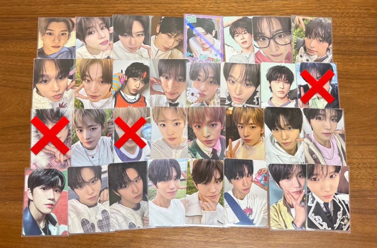 jung__won29's tweet photo. 交換 NCT WISH NCTWISH ウィシ トレカ 交換

譲: 画像1枚目
      （シオン リク ユウシ ジェヒ）

求:サクヤ 画像2.3枚目

難しい場合♡

郵送希望です📮𓈒𓂂𓏸
お気軽にお声掛けください🙇‍♀️🌟⋆꙳ https://t.co/87pThRCYUe