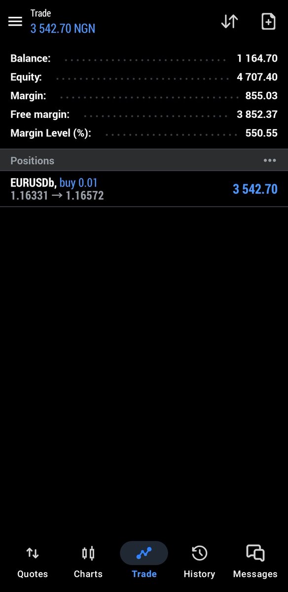 real_Ritha's tweet photo. Starting this month, I embarked on a trading challenge with the account, "₦1,200 and a dream".

No rush. No pressure. Just 20 trades playing pure probability.

Misson: "#2k to #200k " with 20 clean trades.
Submitting to the probability game of profits and losses.

A thread🧵 https://t.co/7ViSdcrA2z