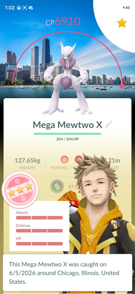 dwelt1's tweet photo. @thetrainerclubb My hundo Mewtwo X from the one mega raid you get in the park. https://t.co/UhasdF7OMH