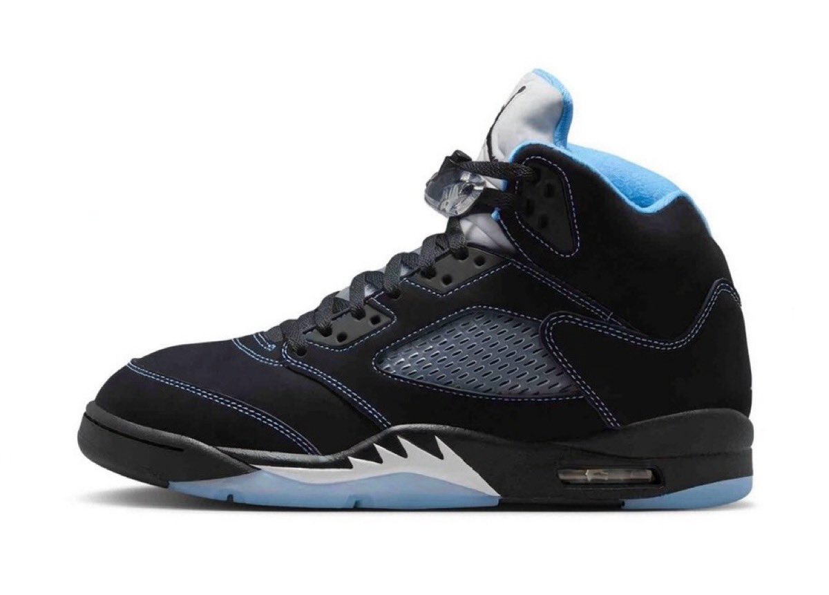 Nike Air Jordan 5 Retro “Black/University Blue” Official Image