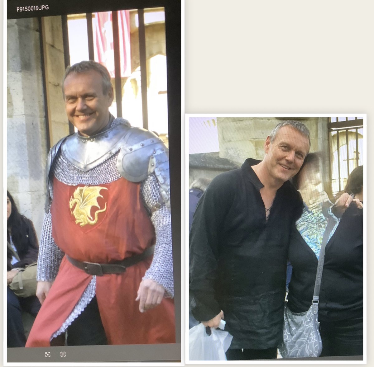 caricle60's tweet photo. We met him while filming the TV series «  Merlin » in France. He was really charming.🥹
I’m so sad. https://t.co/CSkC9KbJhg