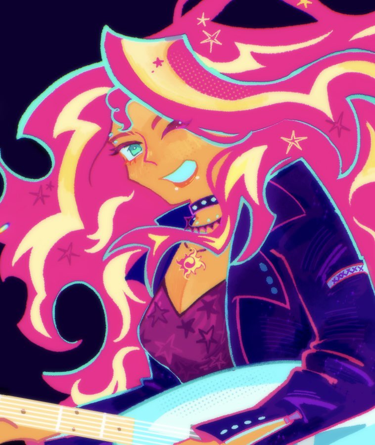 thatcooolartist's tweet photo. who made sunset so fun to draw like she had me finishing wips again this should be illegallll 
 #mlp #sunsetshimmer #mlpeq https://t.co/vAAkzdy0tH