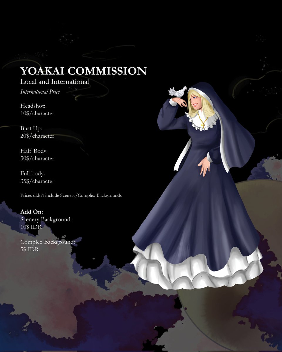 _Yoakai_'s tweet photo. LOCAL + INTERNATIONAL COMMISSION OPEN

Hi guys, due to some circumstances, I am still opening my #commissions. For Samples and Character Sheet price will be on the other tweet

My Vgen Link https://t.co/ZPjneeyBdx https://t.co/ISN6TrXEq1