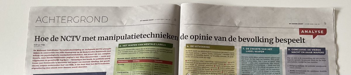 deechtgenootvan's tweet photo. Cursus PsyOps in De Andere Krant.
Aanrader om te lezen. https://t.co/aSpImiNSOD