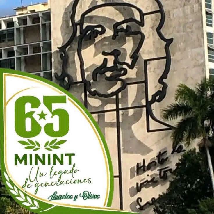 DrRobertoMOjeda's tweet photo. Enviamos un fuerte abrazo a los integrantes del MININT, combatientes de primera fila que hoy celebran el aniversario 65 de uno de los más sólidos baluartes de la Patria y la Revolución. #CubaEstáFirme con el coraje, la abnegación  y la entrega cotidiana de ustedes. ¡Felicidades! https://t.co/RmuepAJzWJ