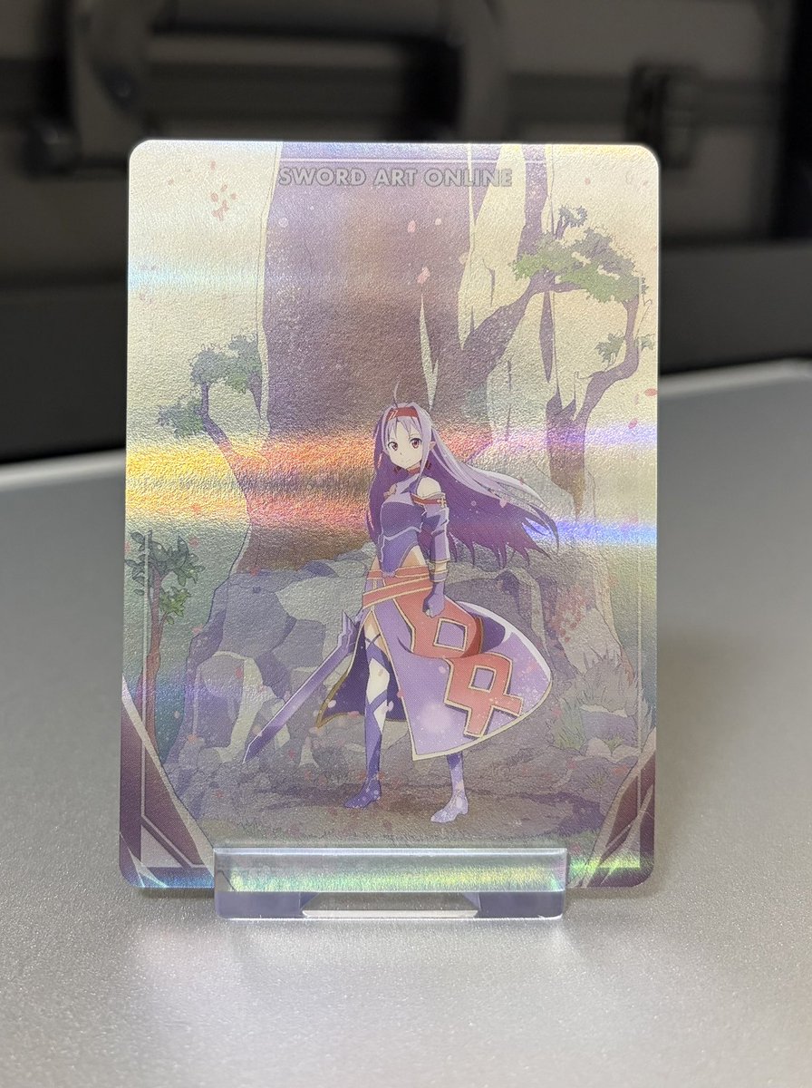 LG22KYO's tweet photo. 絶剣　SAOメタルカード

毎度このキービジュアル好き過ぎる。
(購入品1850) https://t.co/PIdeeE22Mm