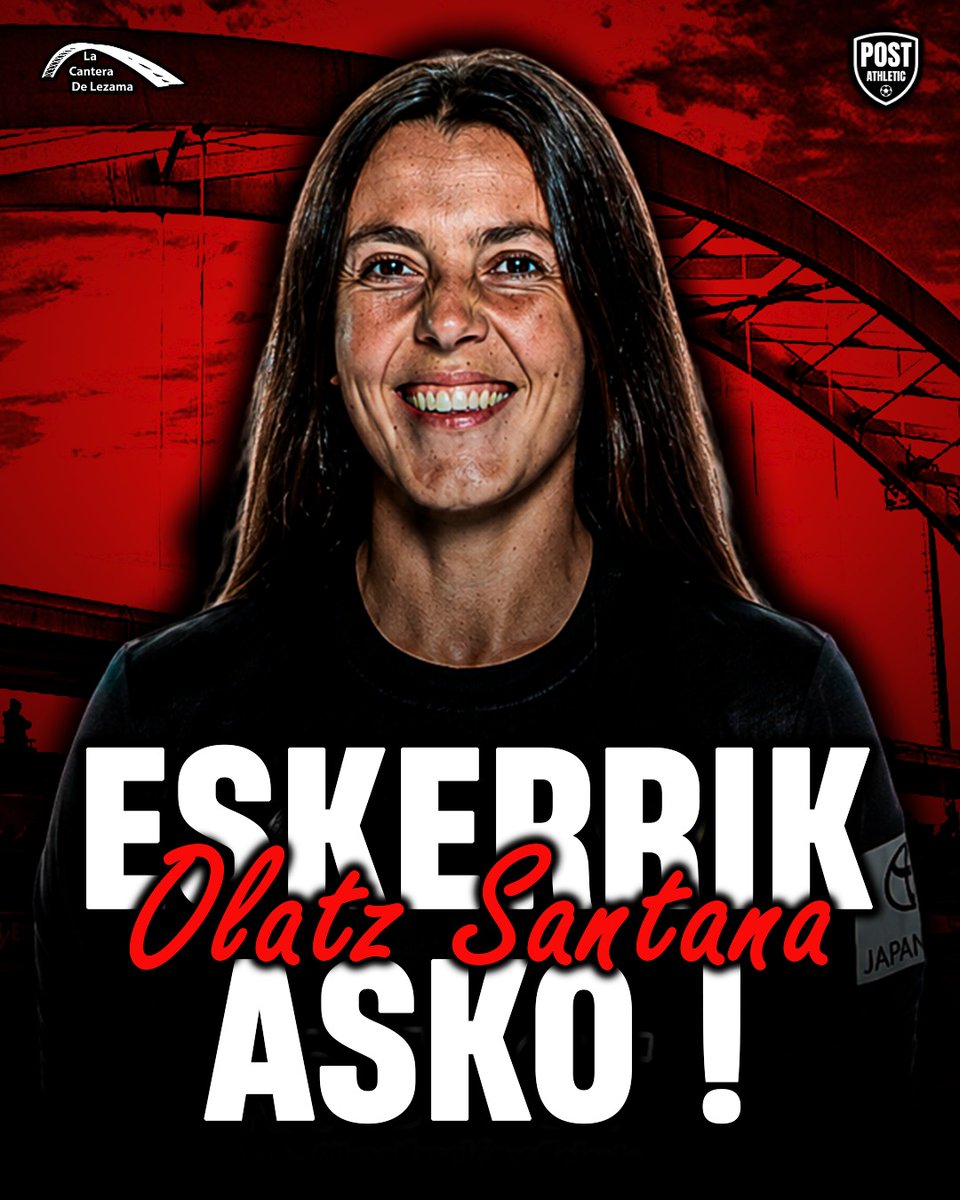 postathletic's tweet photo. ❤️🥺 MILA ESKER SANTANA !

🦁 Olatz Santana no seguirá en el conjunto rojiblanco tras dejar momentos destacados como el partido ante el Real Madrid.

👋😉 Eskerrik asko danagatik ta zorte on etorkizunien ! https://t.co/7Ld1Dkd7M2