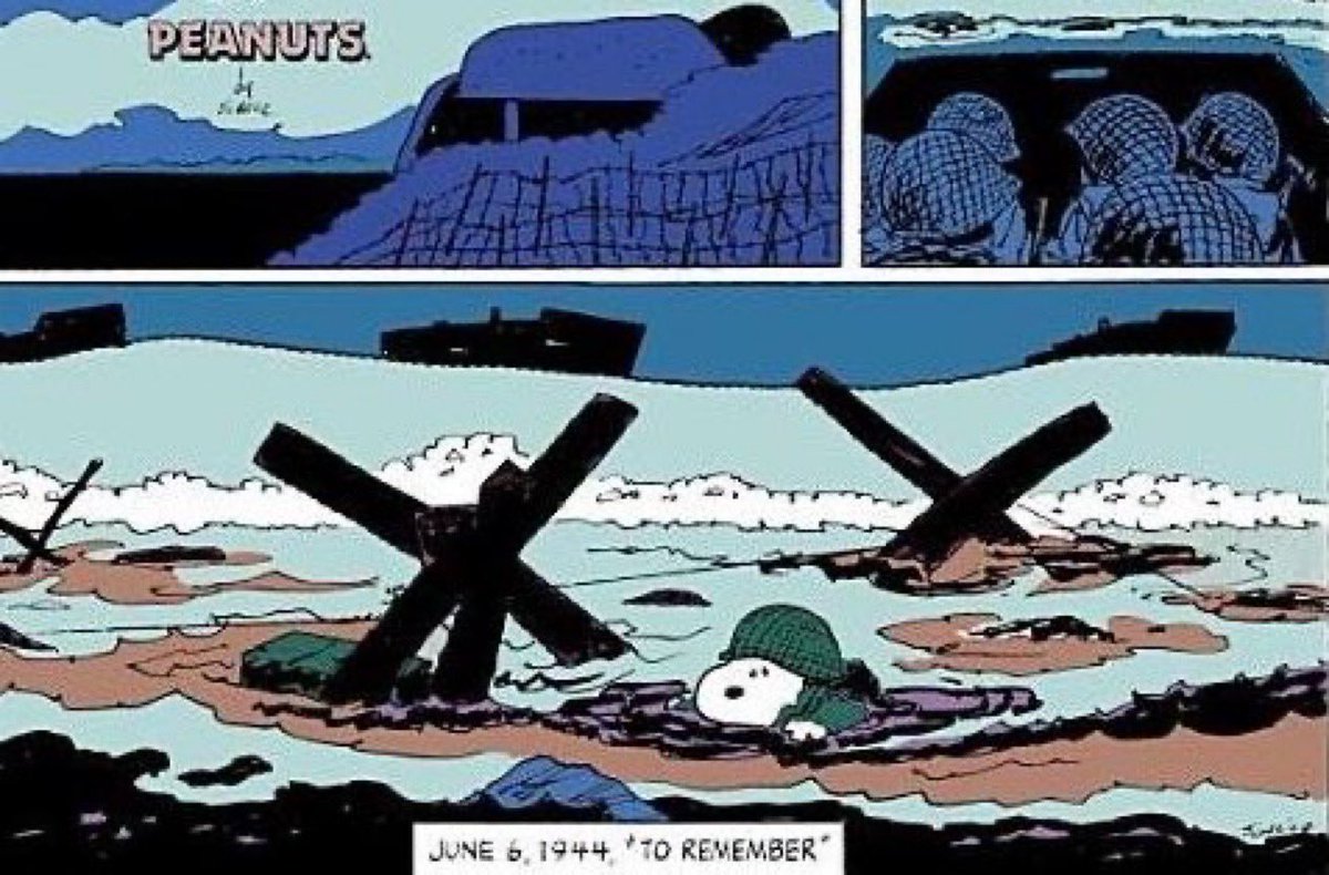 iAmTheWarax's tweet photo. thinking about how, canonically, snoopy hit the beaches 82 years ago today to spearhead the liberation of europe https://t.co/1DRreGTVBf