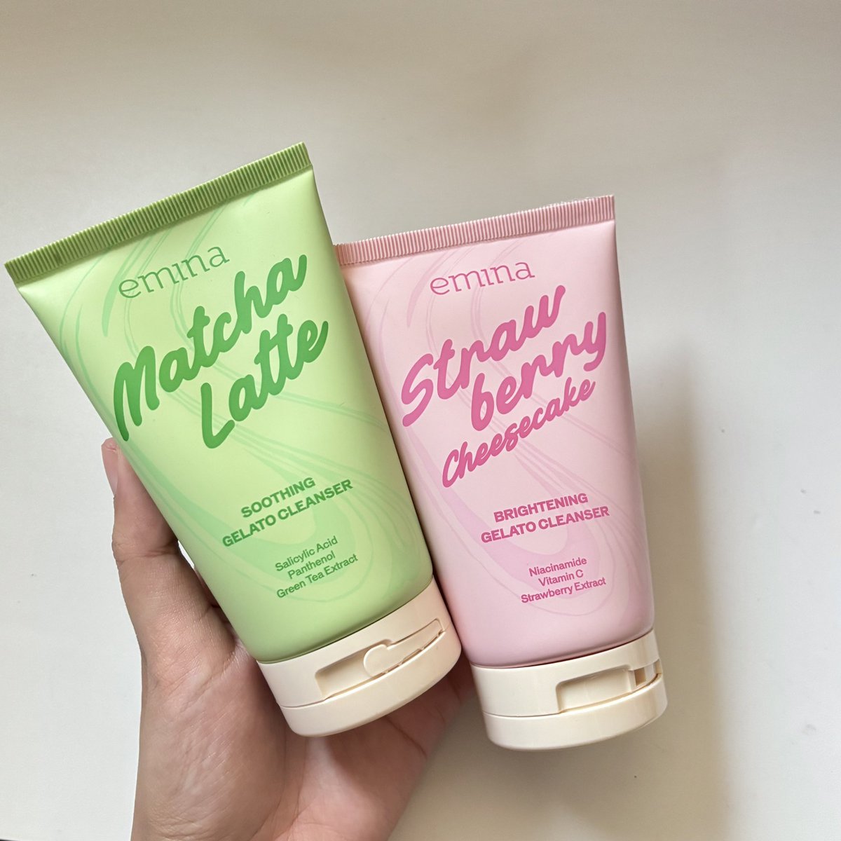 beautiaf's tweet photo. introducing EMINA’s newest cleanser: GELATO CLEANSER!🍧 

🍵 gelato matcha latte
🍰 gelato strawberry cheesecake https://t.co/qEFubHBaGv