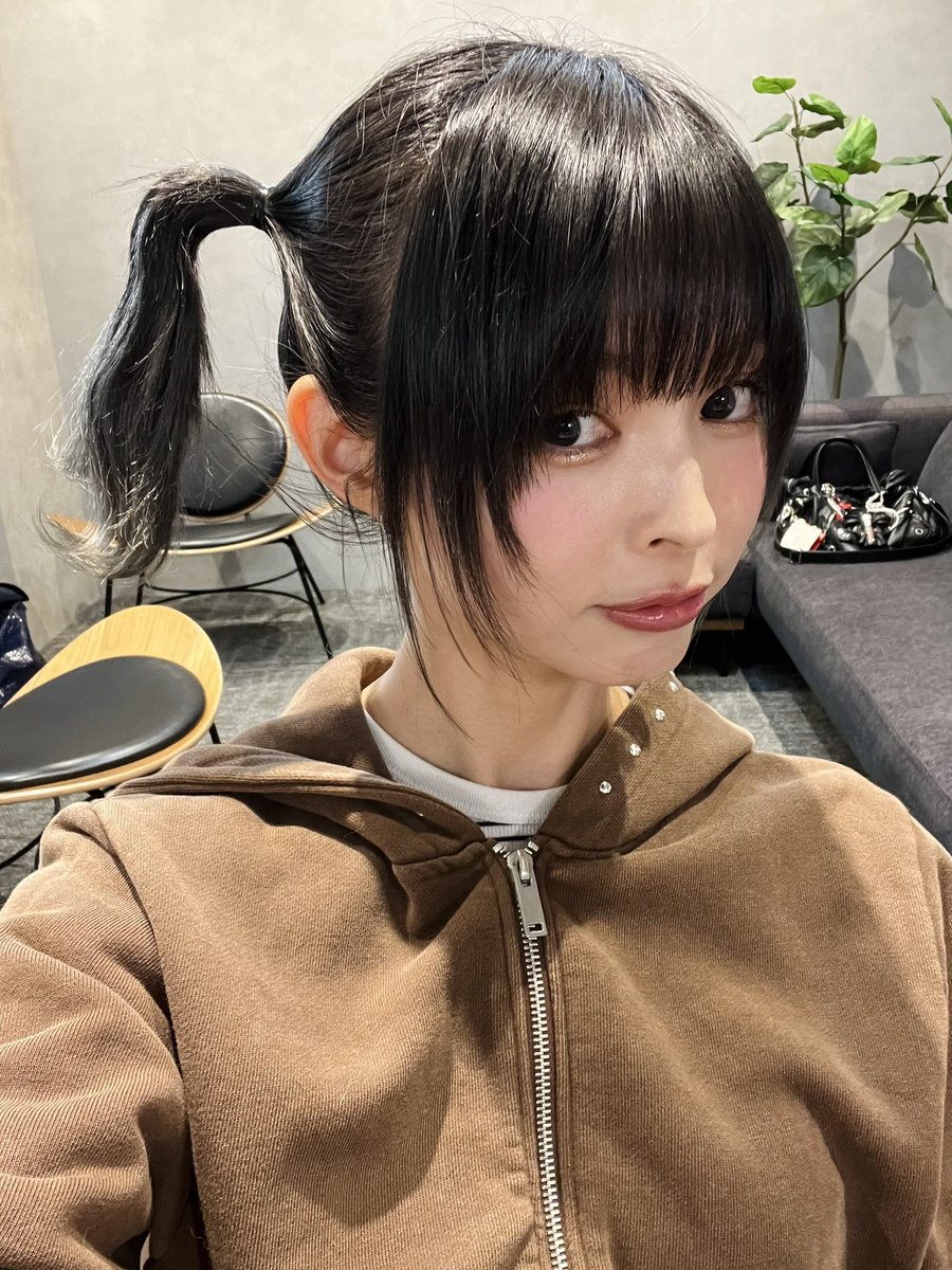 髪伸びてきたから色んな髪型できてたのしい37歳。😃