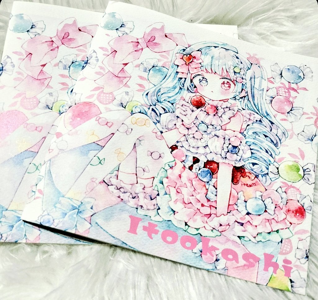 moyo_moy02's tweet photo. お品書き間に合わないので画像だけ…差し入れのお菓子をモチーフにしたイラスト本(フルカラー/12p/￥500)と原画類を色々持っていきます。よろしくお願いします🙏  #コミティア156  #COMITIA156 https://t.co/BtnOT4PNIz