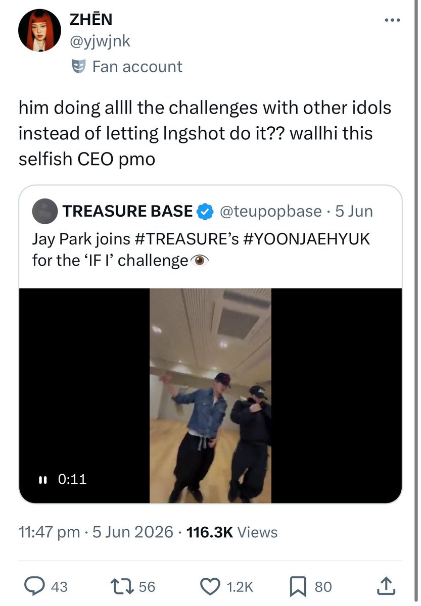 abc_25487's tweet photo. What are you yapping about this isn’t even about lngshot just leave jay park alone 🫩 https://t.co/wl5cQunt86
