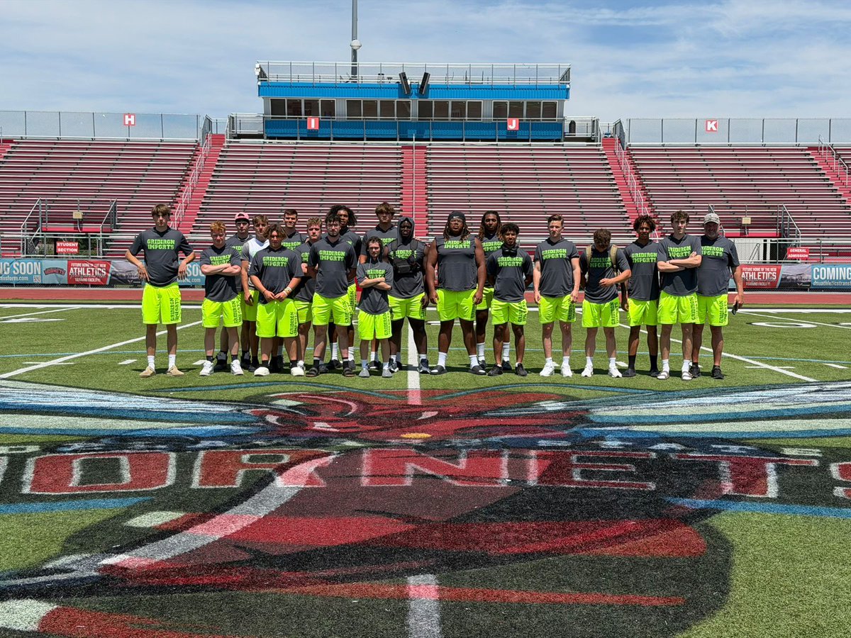 GridironImports's tweet photo. Terrific visit at @DelSt_Football Friday with multiple great talks from their star studded staff! @CoachBroussard, 
@CoachSethAdam3 @Coach_Page19 @NyemaWashington @CoachTclark @SAMIEPARKER @EmEmer1994 @Coach_Swest @Jonas_A_Jackson @CoachTomSims https://t.co/BsGL42iJkC