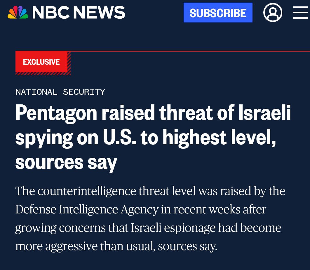 EvansRyan202's tweet photo. Shot, chaser

Gaming the system for Israel while it spies on us is a choice https://t.co/vrTrGn5PW3