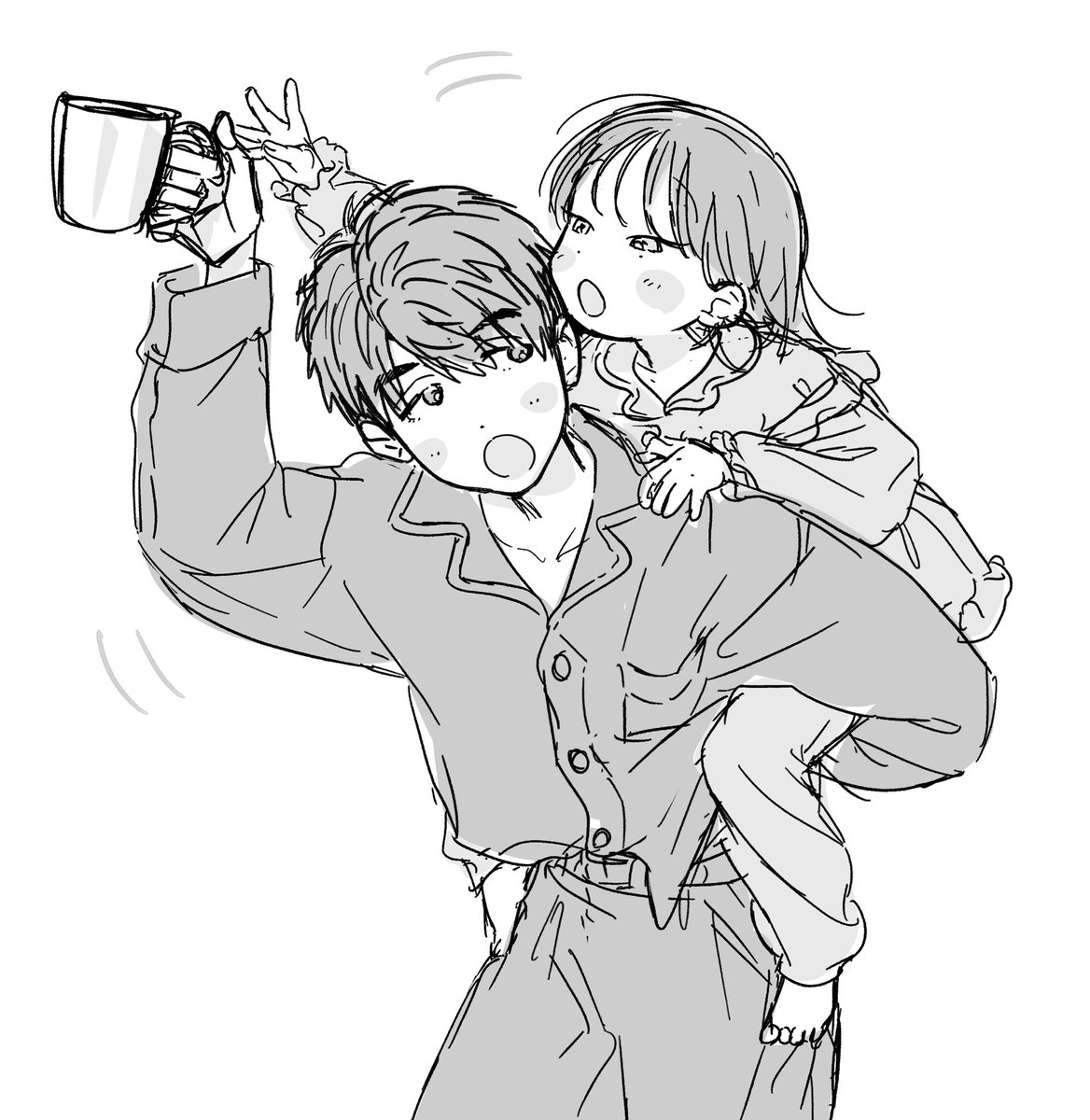 uu03060's tweet photo. パジャマおんぶ/幼マヒ主 https://t.co/Yh67RtYMuN