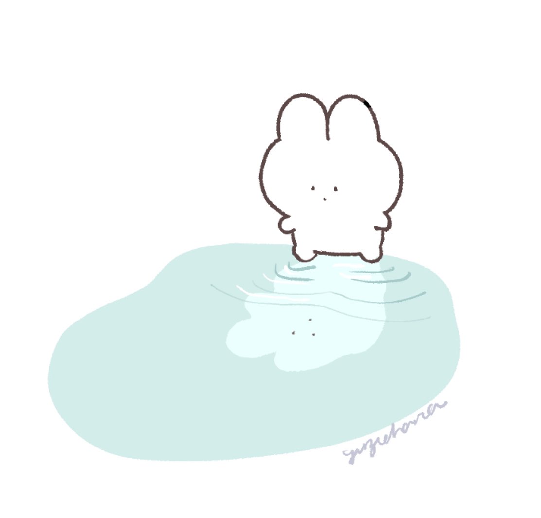 tacimach's tweet photo. 水たまり🐰 https://t.co/SDyscAUsQW