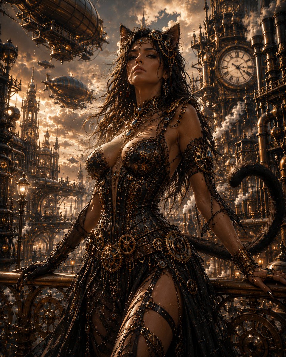 Anderson76V's tweet photo. Happy Steampunk Caturday, Everyone!!
QT Your Feline Friend in or out of Steampunk attire
All are Welcome!!
@JasonHeatony7 @BartoszGrz37885 @ExquisitMe @BrokenWings53 @nanouk1401
#Caturday #SteampunkSaturday #SteampunkCaturday https://t.co/WPTOgVWFub