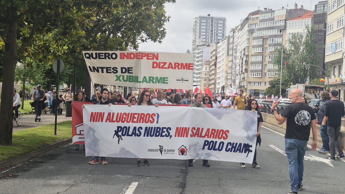 BNGACorunha's tweet photo. 📢 

Un clamor tomou as rúas da Coruña: a vivenda é un dereito e nunca debe ser un negocio para o lucro duns poucos.

 Vivir na Coruña non pode ser un imposíbel!  

#GarantirAVivendaErradicarACrise https://t.co/FZlQL5tFUD
