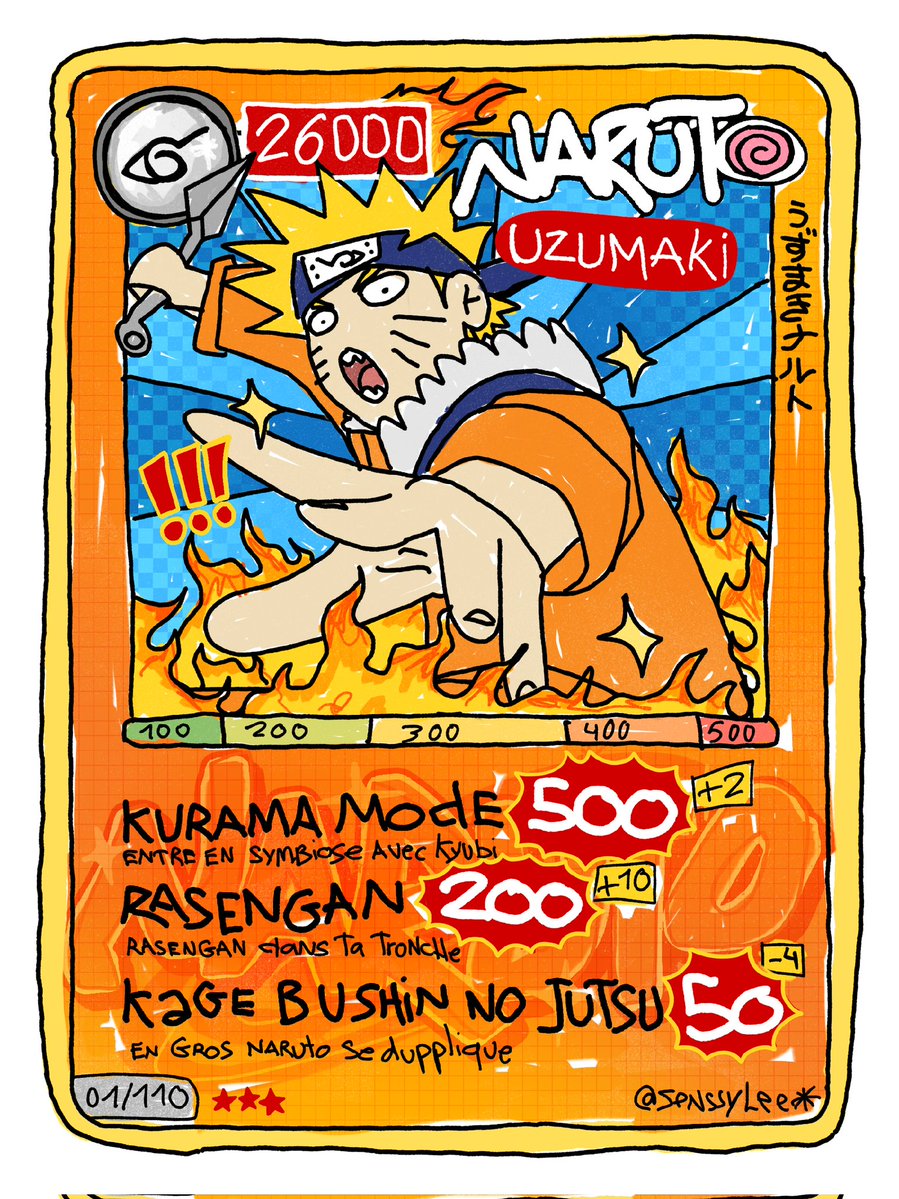 senssylee's tweet photo. Carte Naruto https://t.co/Pffkauh1iZ