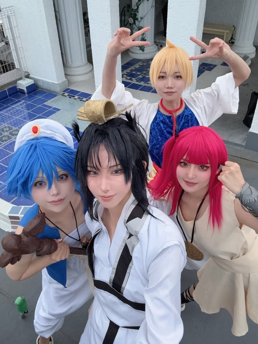 na_nyo_3's tweet photo. 令和のマギ併せ〜〜〜！！！！！
サガン攻略してきました🌳🌿.∘
.
4人揃ってて最高に可愛かった😭‼️ https://t.co/Y7dbcXrHrg