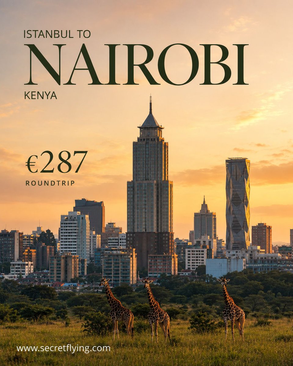 SecretFlying's tweet photo. 🔥 #Istanbul, Turkey to Nairobi, Kenya for only €287 roundtrip #Travel

https://t.co/tLo9T5aUcf https://t.co/DaGNYtpDzl