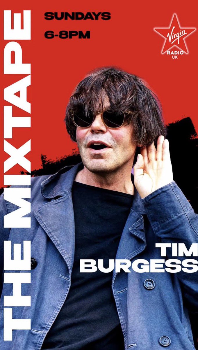 Tim_Burgess's tweet photo. Tomorrow 

A couple of hours on @VirginRadioUK 

Stop by for a listen https://t.co/F5bHtS5T0Y