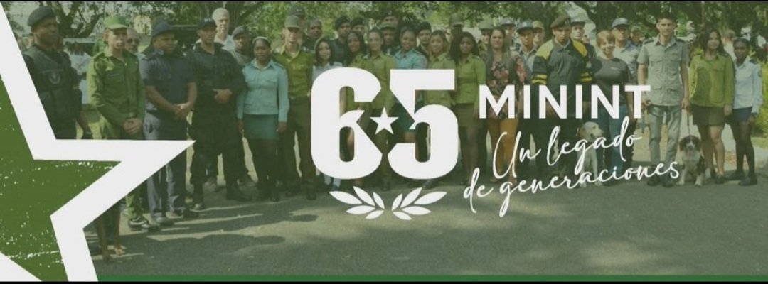 yansydiazj's tweet photo. Desde #MiSantaClara felicitamos a los combatientes del Ministerio del Interior, creado el 6 de junio de 1961;  garante de la soberanía, la tranquilidad ciudadana y la seguridad del Estado, y ha protegido durante seis décadas y media los sueños y conquistas del pueblo cubano.🇨🇺 https://t.co/Cmu9ZGsX04