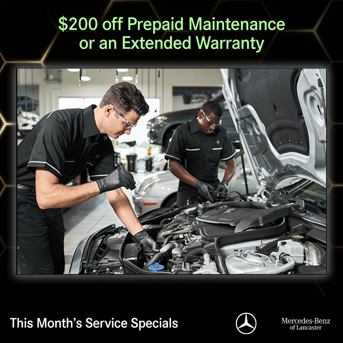 MBofLancaster's tweet photo. ☀️ Sun's out, savings are in!

$200 off Prepaid Maintenance or an Extended Warranty. Protect your Benz and save. Ends 6/30.

See this service special &amp; more: https://t.co/EiTYpXaFyo

#MBofLancaster #MercedesBenz #CarCare #ServiceSpecial #LancasterPA https://t.co/0Io2ycD4v0