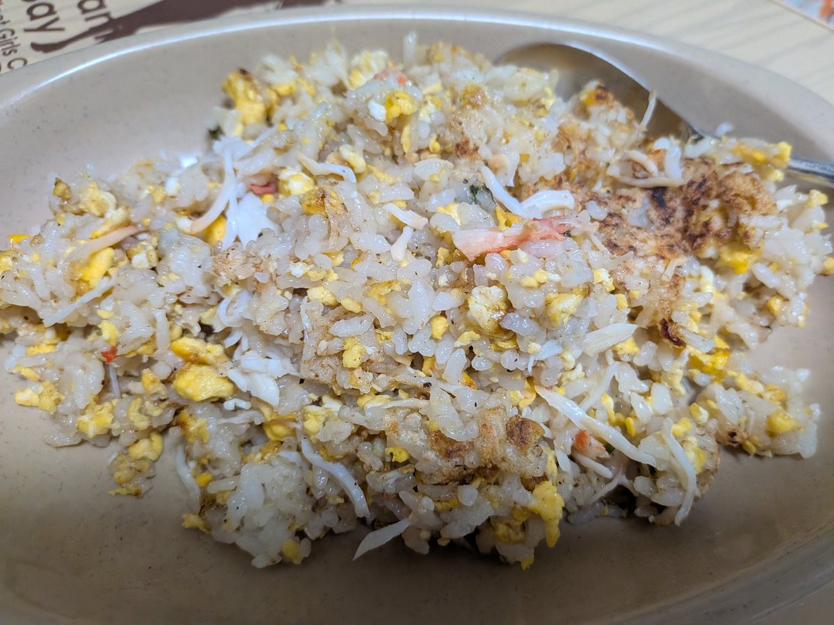 とりあえずかにチャーハン作った❗️❗️