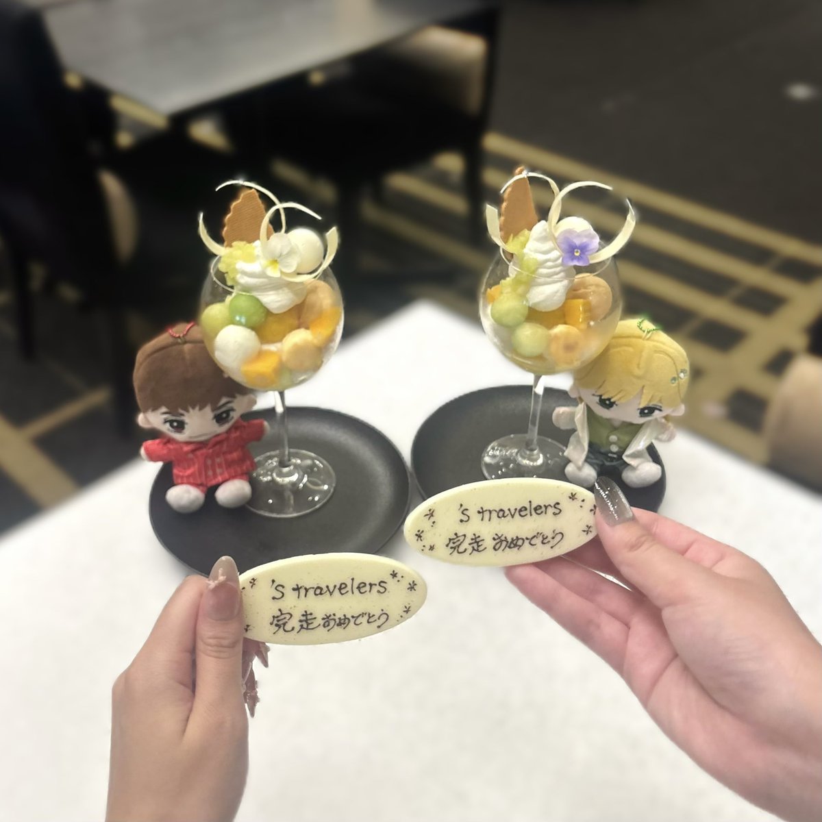 harcham22's tweet photo. 's travelersお疲れ様会🍓🚀
まどかちゃんとぬい服お揃いでお迎えしたちょーーーー可愛い꒰ᐡ o̴̶̷̤𖥦o̴̶̷̤ ᐡ꒱⭐️💕
 #stravelers https://t.co/BBk98hVtz5