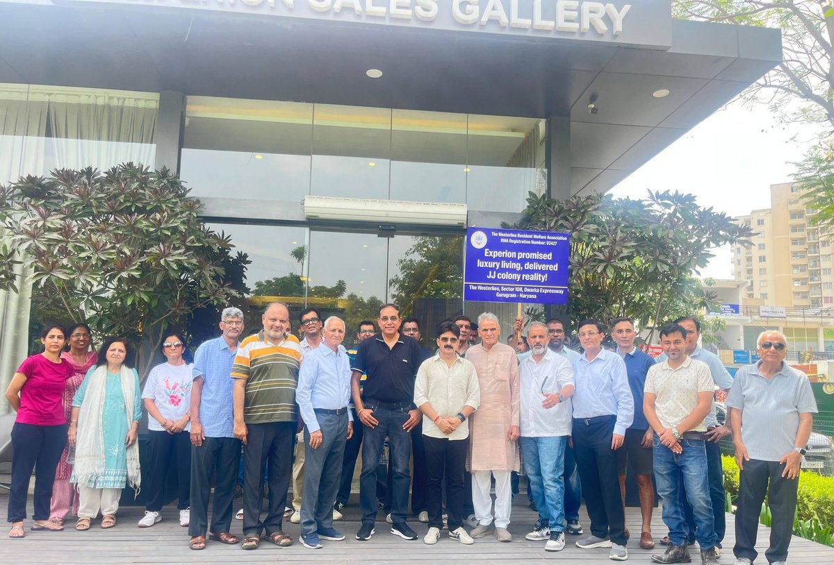 the_westerlies's tweet photo. 🚨 RESIDENTS' PROTEST AGAINST ALLEGED IRREGULARITIES IN OC APPROVALS 🚨
Today, residents and the RWA jointly protested against the alleged misuse of approvals and unauthorized access through the society road.
Serious questions must be answered by Experion and DTCP Haryana:• Was a temporary road shown during the Occupancy Certificate (OC) approval process?
• Were all OC conditions fully complied with before approval?
• Who authorized access through the society road?
• Why are residents being forced to bear the consequences of planning and approval decisions?
We demand:
✅ Immediate disclosure of all approval documents.
✅ Independent inquiry into the OC approval process.
✅ Immediate suspension of any disputed access until the matter is investigated.
✅ Public response from DTCP Haryana and Experion.
Residents deserve transparency, accountability, and protection of their rights.
@cmohry 
@HaryanaGovt 
@DC_Gurugram 
@TCP_HARYANA 
@OfficialGMDA 
@MCG_Gurugram
@anilvijminister 
@Nayab_saini_bjp 
@htcity 
@timesofindia 
@TOIDelhi 
@News18Haryana 
@DainikBhaskar 
@AmarUjalaNews 
@punjabkesari 
@thetribunechd 
#Experion #DTCP #Gurugram #OccupancyCertificate #RWA #ResidentsRights #Transparency #Accountability #GMDA #M