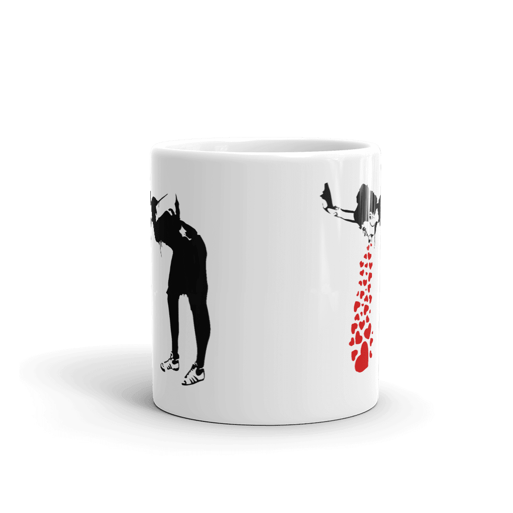 Ivan1037005's tweet photo. Banksy Lovesick Girl Mug — $21.99. Morning coffee with street‑art vibes: clean ceramic, punchy print, low‑key drama. Perfect for when your mug needs to talk back. ☕💔 https://t.co/BYIgUXLSJh https://t.co/4MZLMuxI00