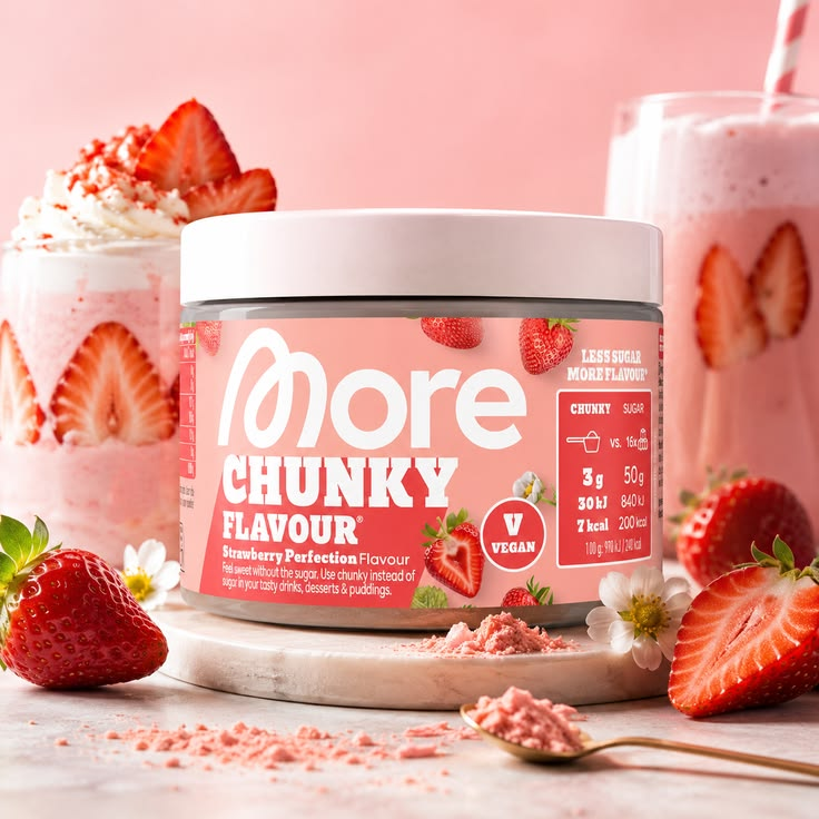 SmartFindsqs's tweet photo. MORE Chunky Flavour, Strawberry Perfection, 150 g, vegan, ohne viel Zucker und Kalorien https://t.co/O5gUJKHz1D
jetzt im angebot bestellen https://t.co/LgYxRp7EYO