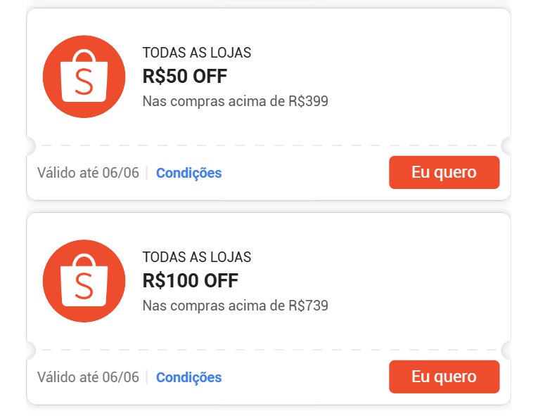 shrekbooksbr's tweet photo. ✨ CUPOM SHOPEE RENOVADOS #shopee66
🚨 CORREEEEEEEEE

➡️ R$ 10 OFF acima de R$ 89
➡️ R$ 20 OFF acima de R$ 169
➡️ R$ 30 OFF acima de R$ 259
➡️ R$ 50 OFF acima de R$ 399
➡️ R$ 100 OFF acima de R$ 739

🔗 RESGATE AQUI: https://t.co/qut8JlSguM https://t.co/kEGNMKIZc7