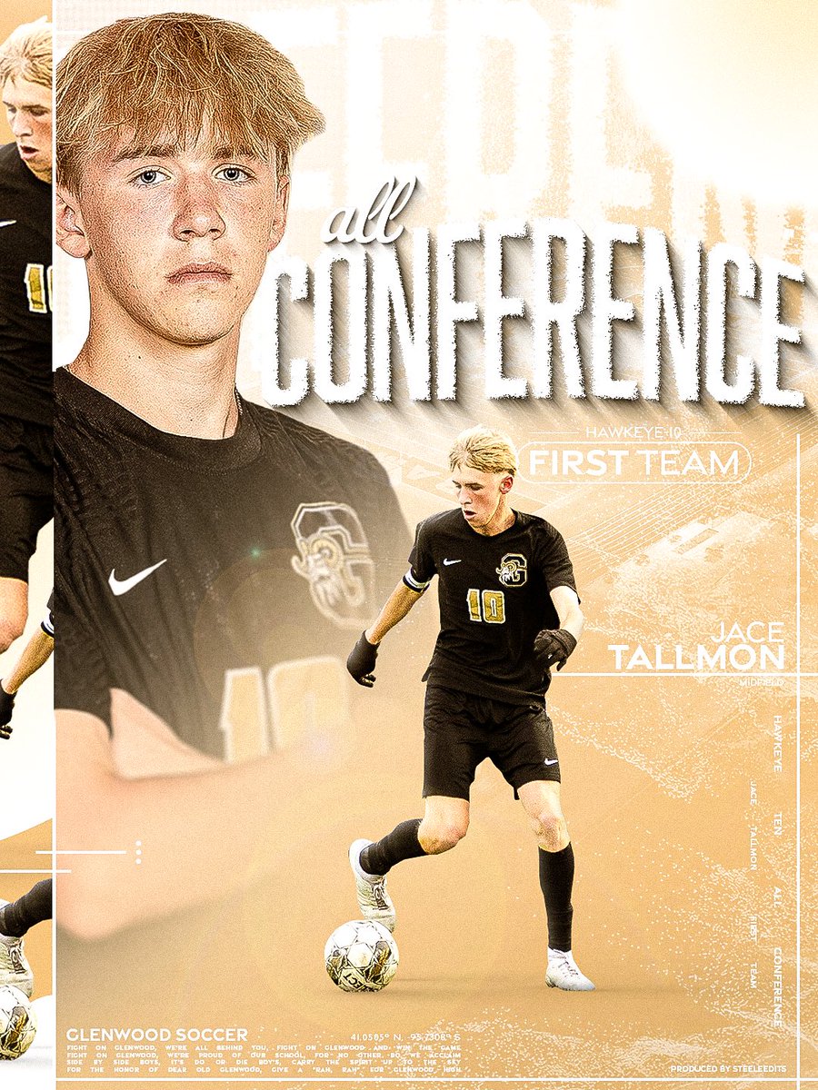 GlenwoodRams's tweet photo. Congratulations to @GchsMenSoccer’s Jace Tallmon on his 1st team All Conference Boy’s Soccer Selection! https://t.co/vQS61VlWLv