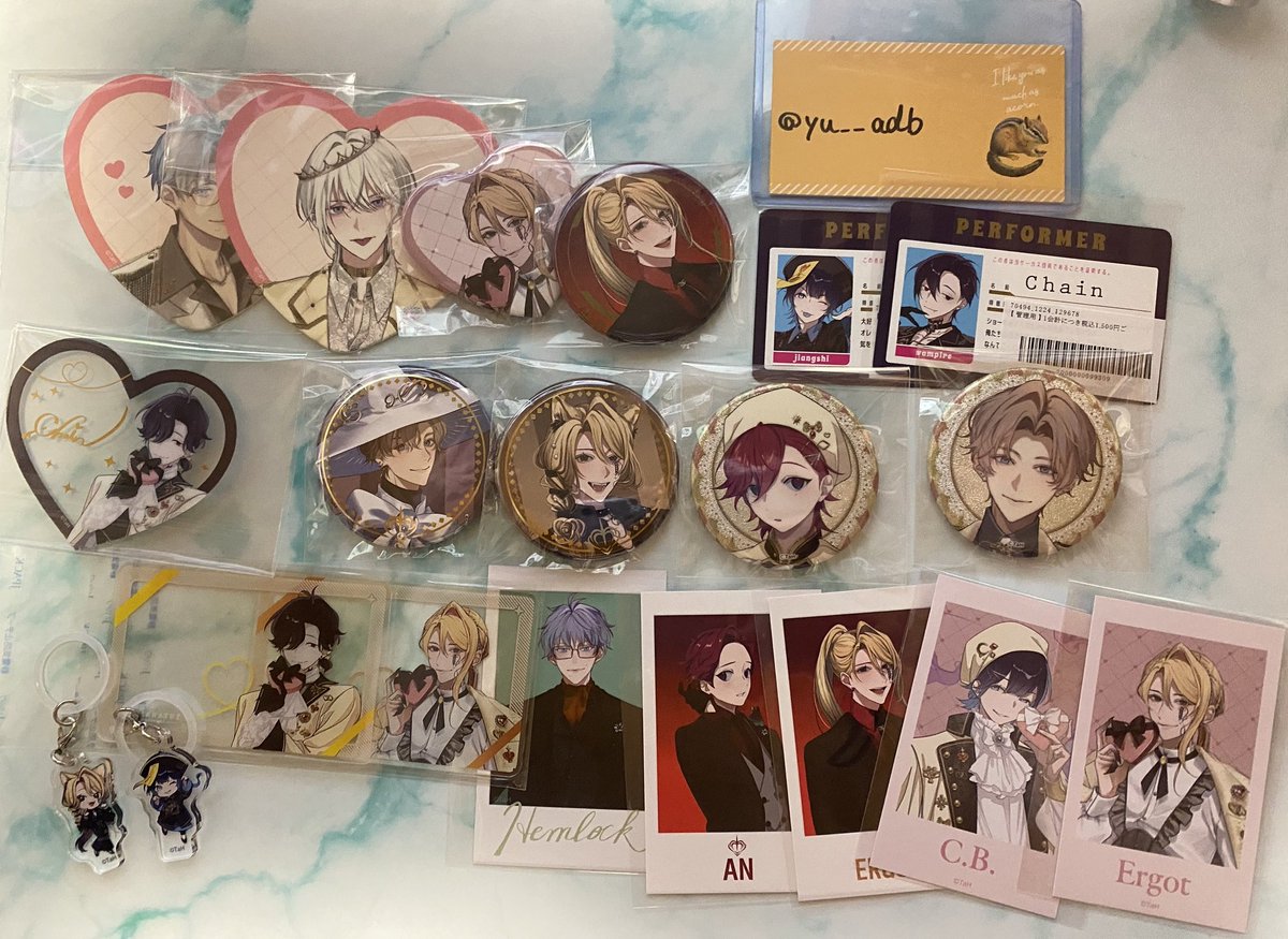 yu__adb's tweet photo. 【トキホリ　交換】
譲）アン、C.B.、シアン、アーゴット、チェイン、ヘムロック、サポーター、支部長

求）ディオン>>>>>現金

※郵送交換
※１枚目は同種との交換のみ https://t.co/oSDEszvgcp