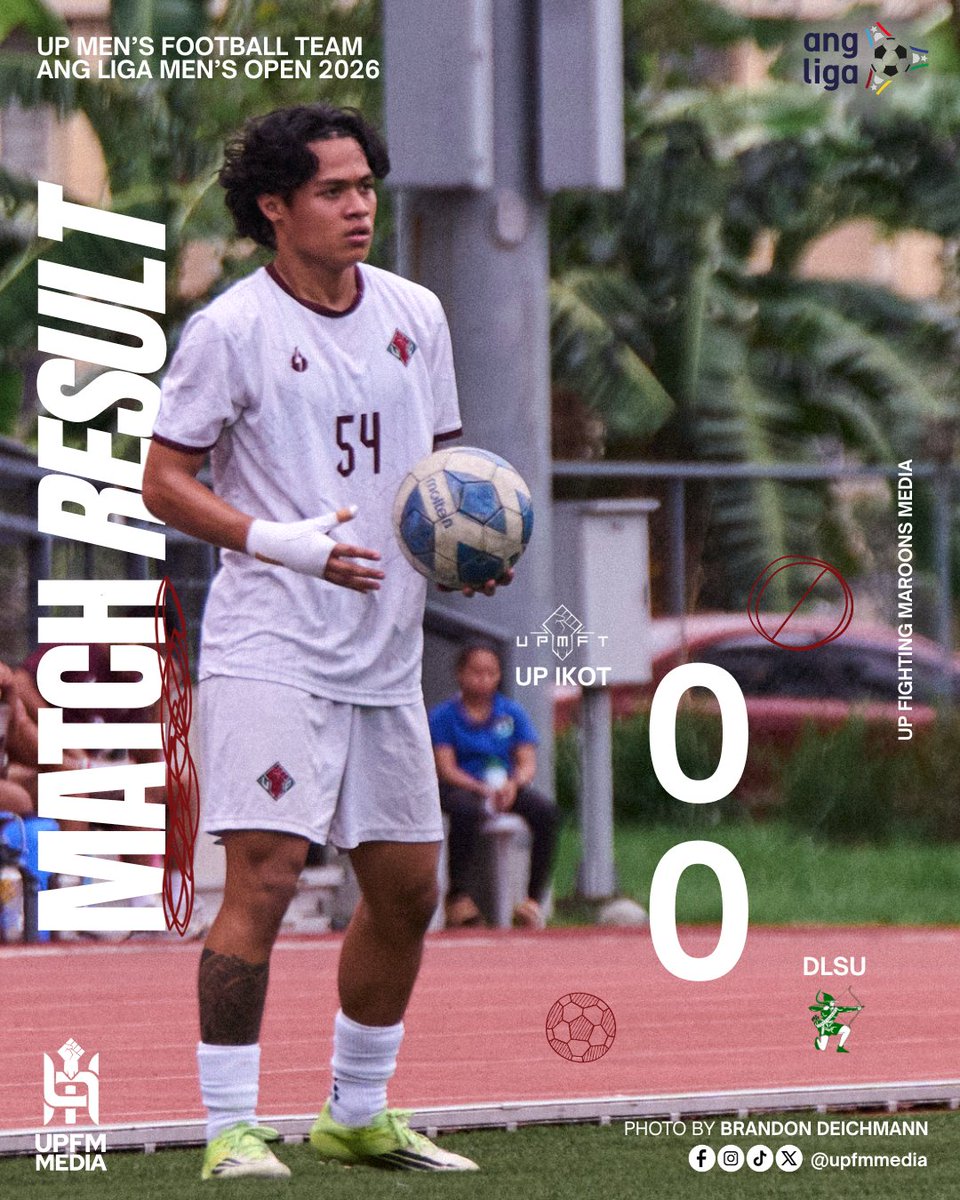 upfmmedia's tweet photo. DRAW LA SALLE ⚽

@upmensfootball Ikot equalizes against DLSU to end the elimination round of #AngLiga in a physical game. Bawi, UP! 💚❤️

#UPFight✊🏼 #StrongerWithAllSports💪🏼 #AngLiga #UPMFT https://t.co/INT1PrmL2x