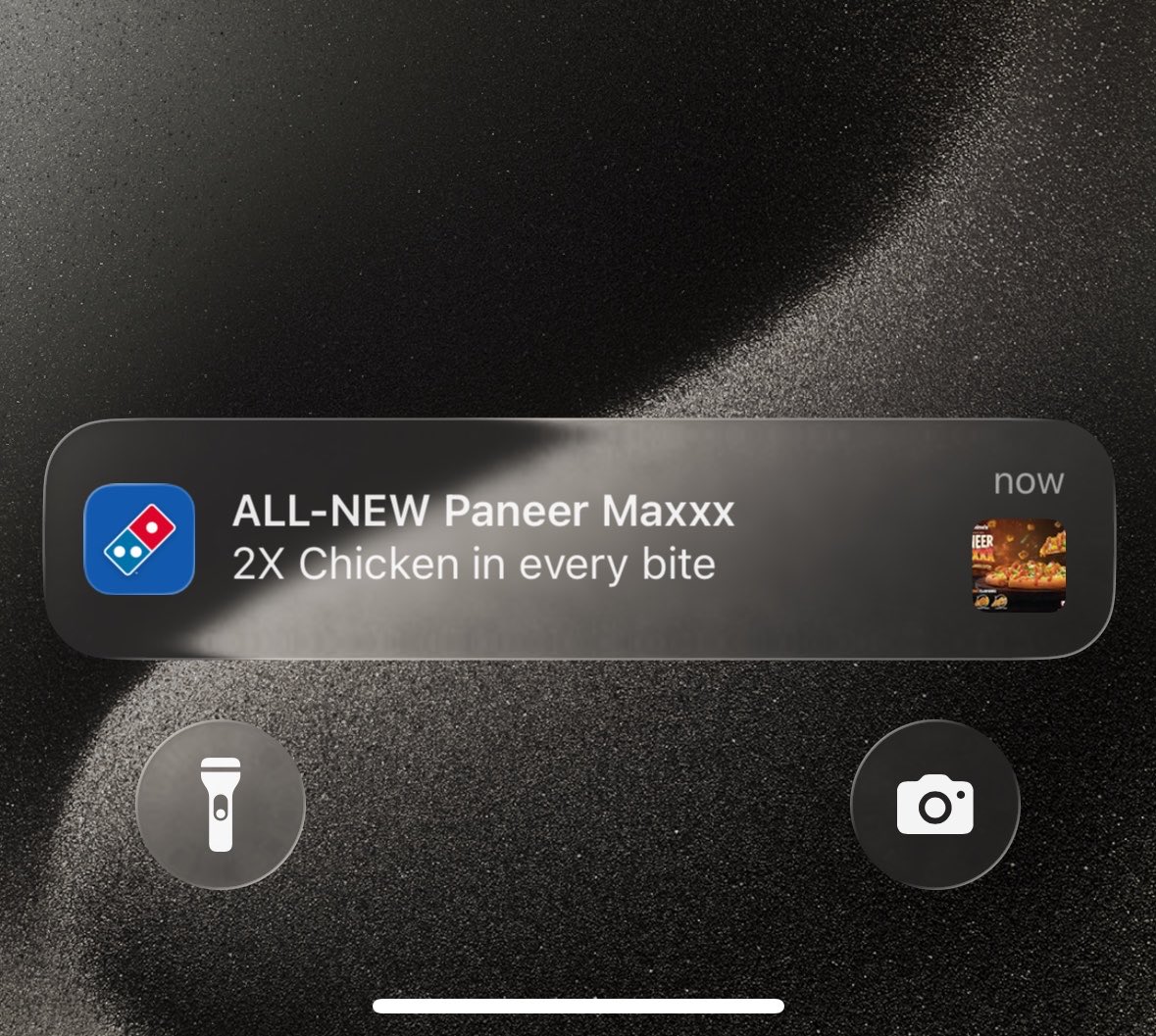 bhasu0105's tweet photo. Hi @dominos_india 

Can you please explain me this Notification?

If the Pizza is Called Paneer Maxxx

Then why does it have 2x chicken?

#dominos https://t.co/1hU9mpYbTd