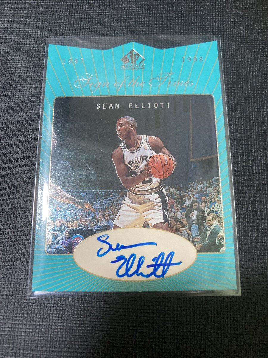 lakers_collecta's tweet photo. 【新着】
1997-98 SP Authentic
Sign of the Times
Sean Elliott

これで昨日探してた2001-02 Toppsが見つかれば…！ https://t.co/dBnIa4WNlX