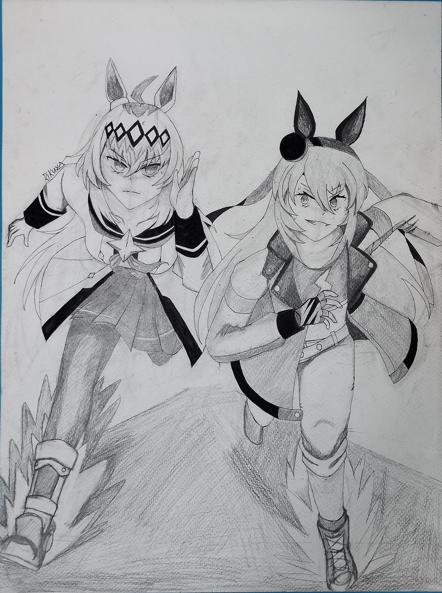 RikaDude's tweet photo. the Gray monster and the Silver lighting
#umamusune #Umausumeprettyderby https://t.co/9Jpd20EEar